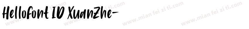 HelloFont ID XuanZhe字体转换